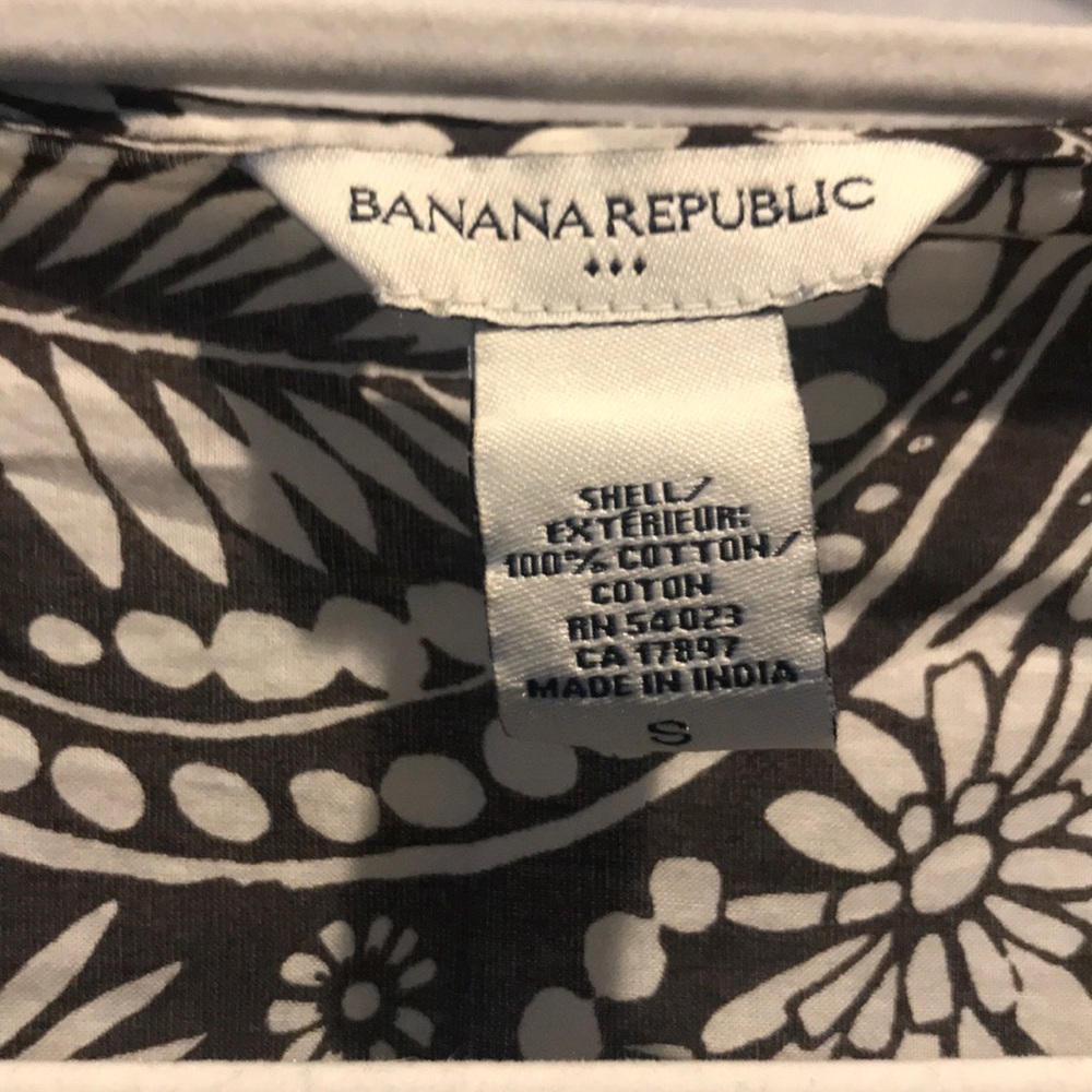 Banana Republic Brown Cotton tunic SIzE Small - Picture 3 of 4
